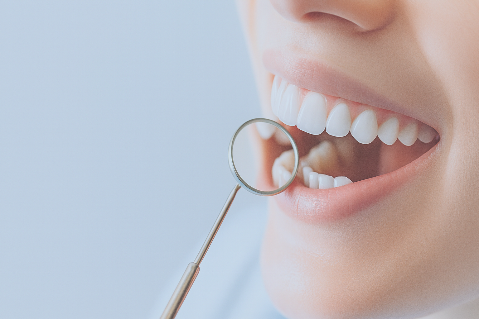 Smiling dental patient